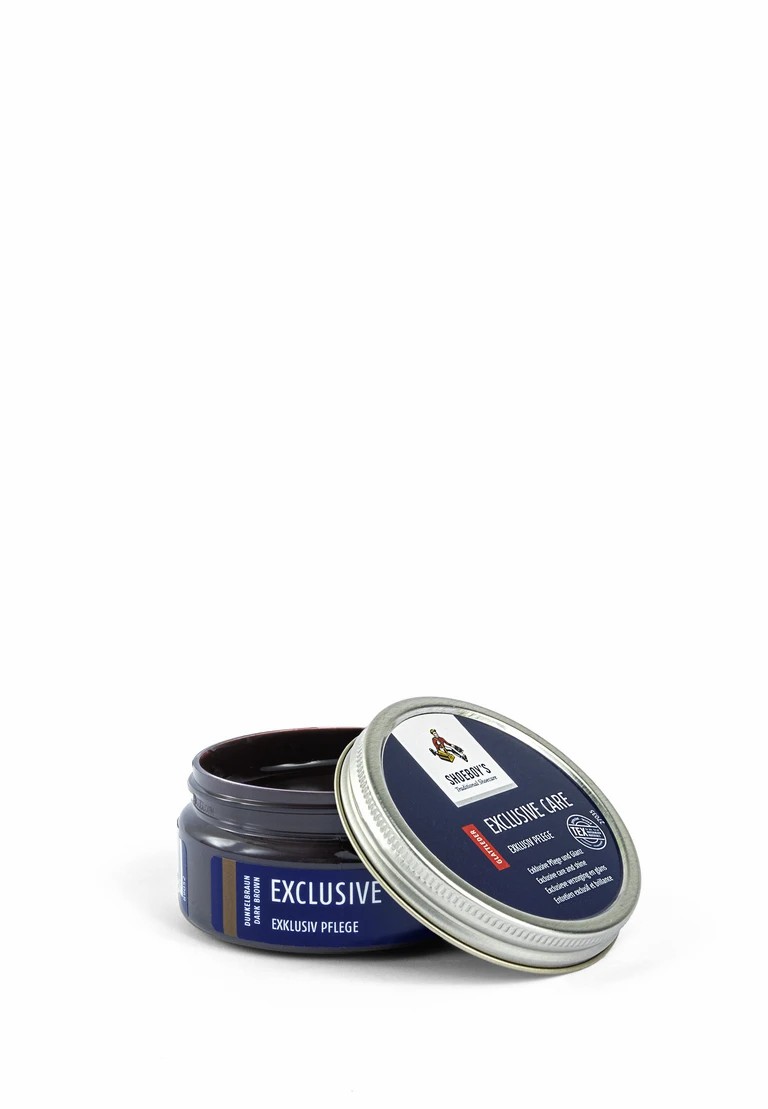 crema para zapatos exclusiva marrÓn oscuro
