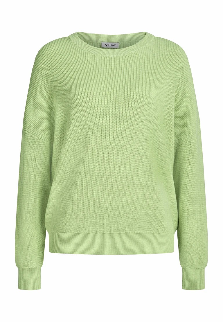 jersey de punto de cuello redondo