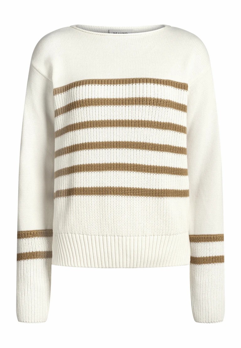 jersey de punto de cuello redondo