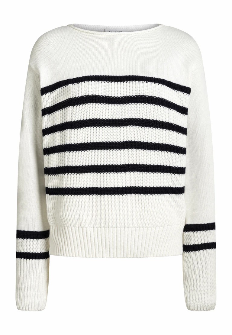 jersey de punto de cuello redondo