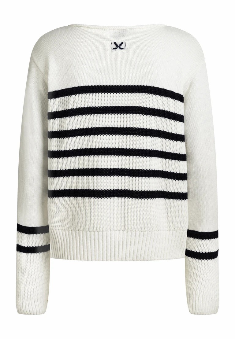jersey de punto de cuello redondo