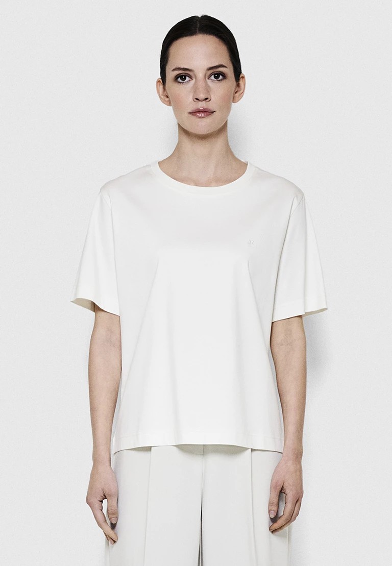 camiseta de cuello redondo de gran tamaÑo